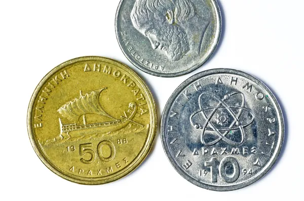 Former European currency of Greek — Stock Photo, Image