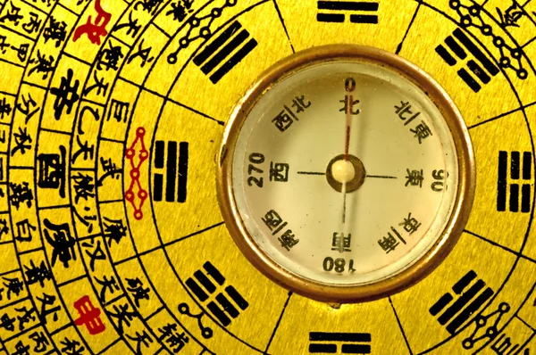 Kinesisk feng shui kompass — Stockfoto