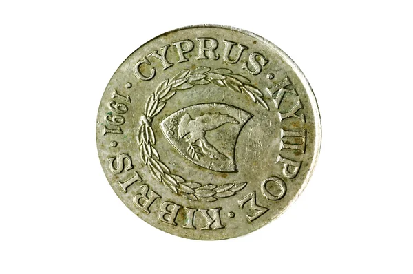Antiga moeda europeia de Chipre — Fotografia de Stock