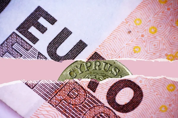 Euro and Cyprus — Stock Photo, Image