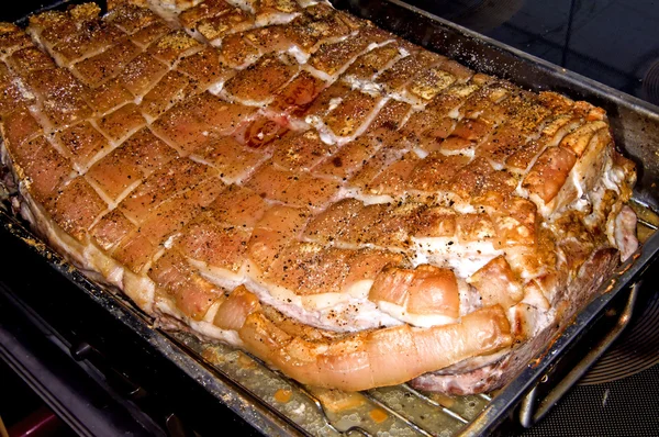 Pancetta di maiale arrosto — Foto Stock