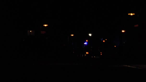 消防部门在晚上 — 图库视频影像