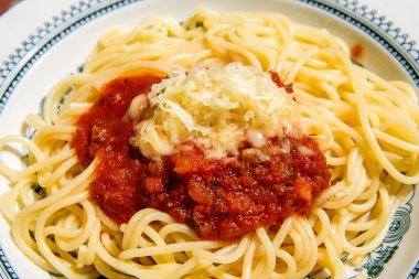 Domates soslu spagetti.