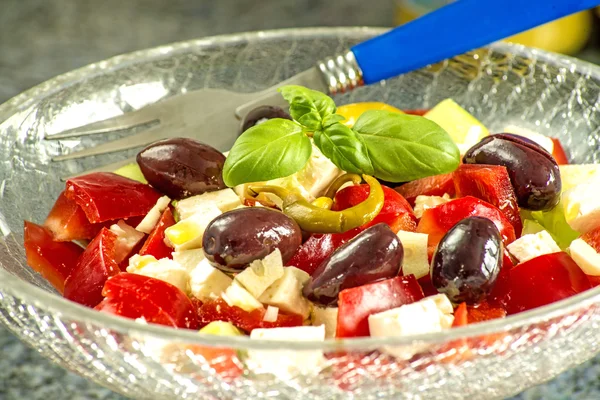 Greek salad — Stock Photo, Image