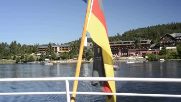 Озеро Титизее, Шварцвальд, Германия — стоковое видео