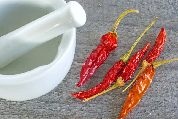 Plody chilli s Maltou — Stock fotografie