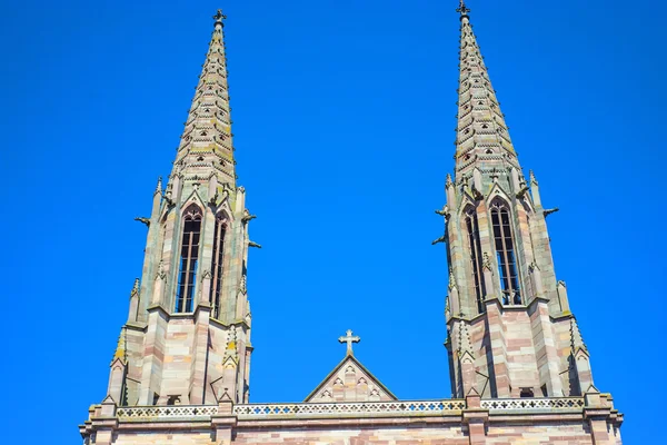 Kościół w obernai, Alzacji, Francja — Zdjęcie stockowe