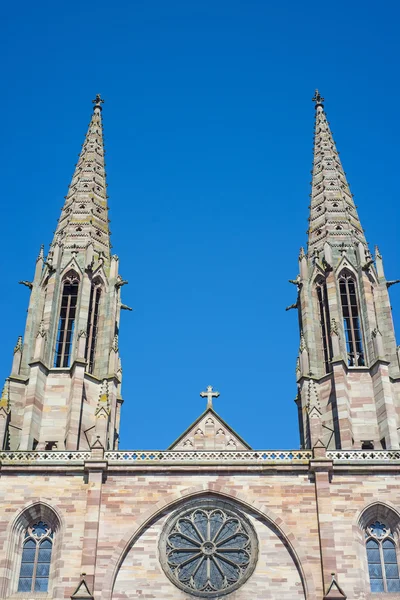 Церковь в Обернае, Эльзас, Франция — стоковое фото