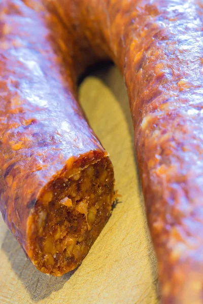 Chorizo, korv av Spanien — Stockfoto