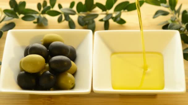 Olive oil — Stock Video