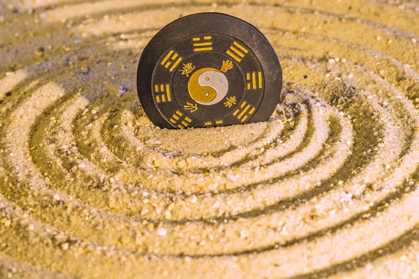 Tao symbol in zen circles — Stock Photo, Image