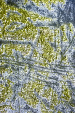 eski folyo ile modern resim