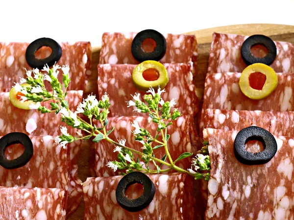 Salami aus Italien — Stockfoto