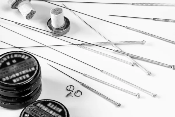 Agulhas de acupuntura — Fotografia de Stock