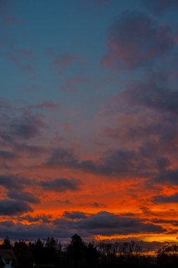 Günbatımı ile afterglow