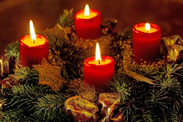 Adventskranz — Stockfoto