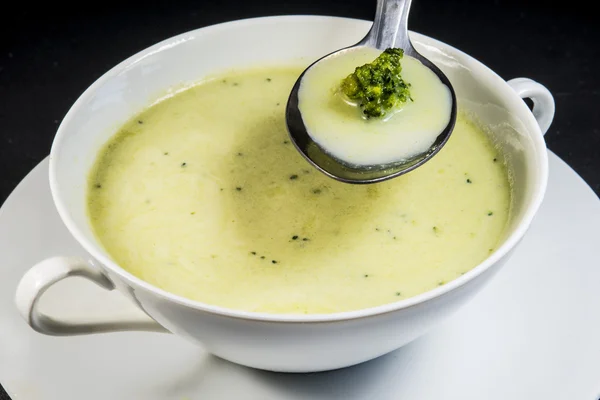 Sup krim brokoli — Stok Foto