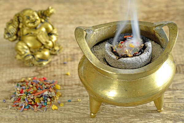 Chinese incense pot