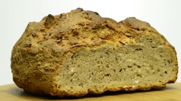 Хрусткий хліб — стокове відео