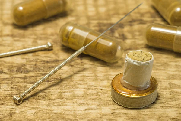 Acupuncture needle — Stock Photo, Image