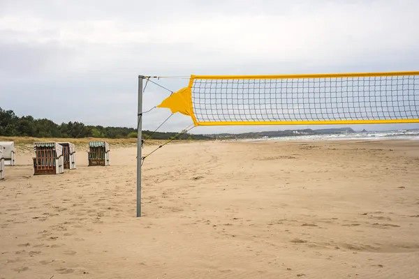 Mar Báltico, campo de vôlei de praia — Fotografia de Stock