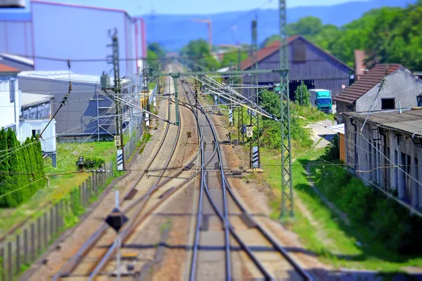 Schienen in Deutschland — Stockfoto