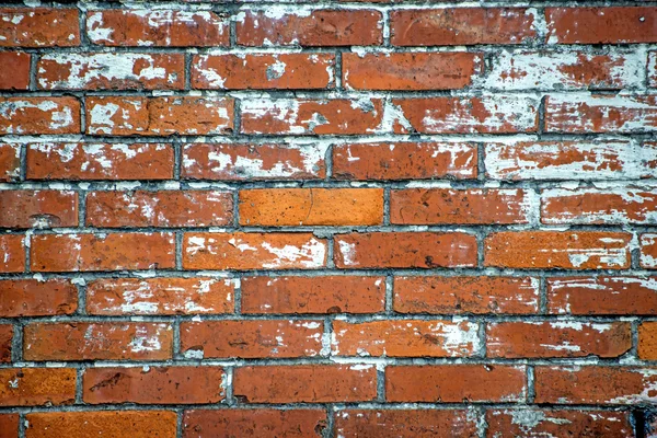 Alte Mauer aus roten Ziegelsteinen — Stockfoto