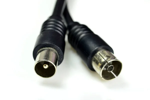 Antenna Connector Plugs Male Female — Foto Stock
