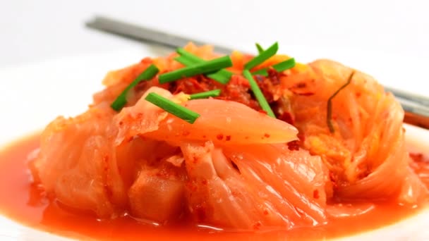 Kore Kimchi Sehpaya Yaklaş — Stok video