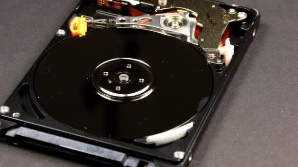 Hard Drive Komputer Meja Putar — Stok Video