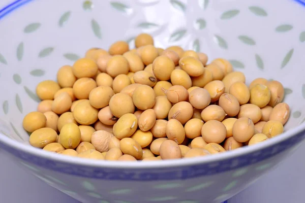 Chinese Yellow Soybeans Closeup — Stock Photo, Image