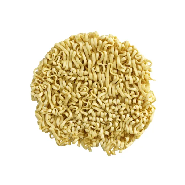 Fideos instantáneos aislados sobre fondo blanco — Foto de Stock