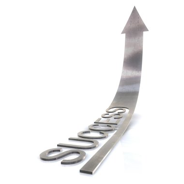 başarı güzel metal ok. yüksek çözünürlükte 3d rendering