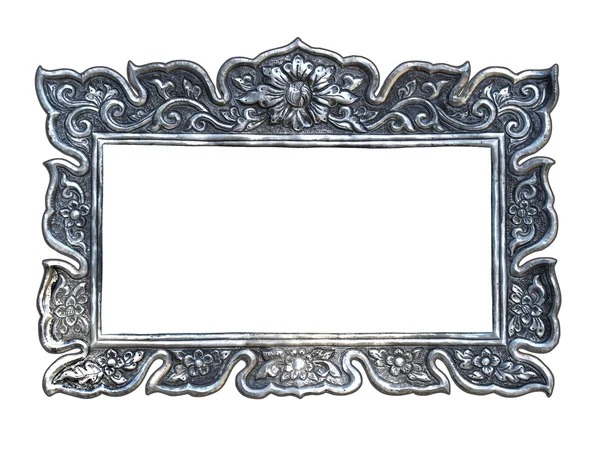 Silver frames in a Thai temple — Stock Photo, Image