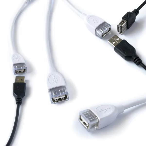 USB kábel gyűjtemény — Stock Fotó