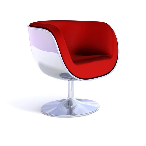 Czerwone krzesło nowoczesne — Zdjęcie stockowe