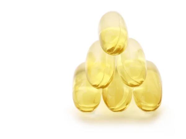 Zblízka omega 3 tobolky — Stock fotografie