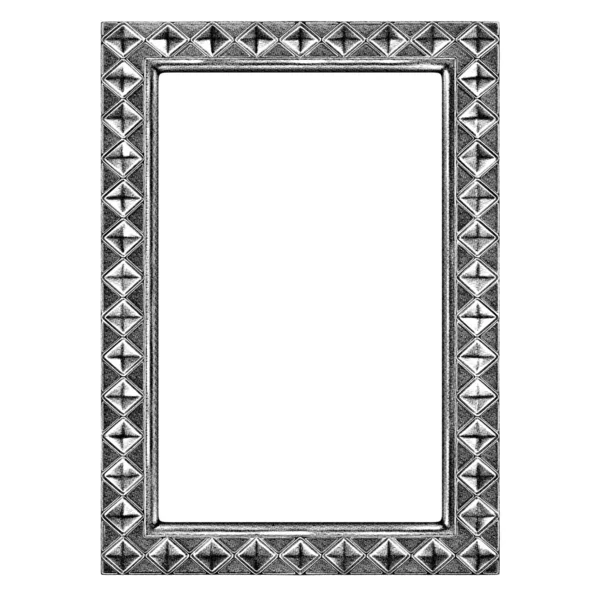 Современная серебряная рамка, цифровая иллюстрация . — стоковое фото