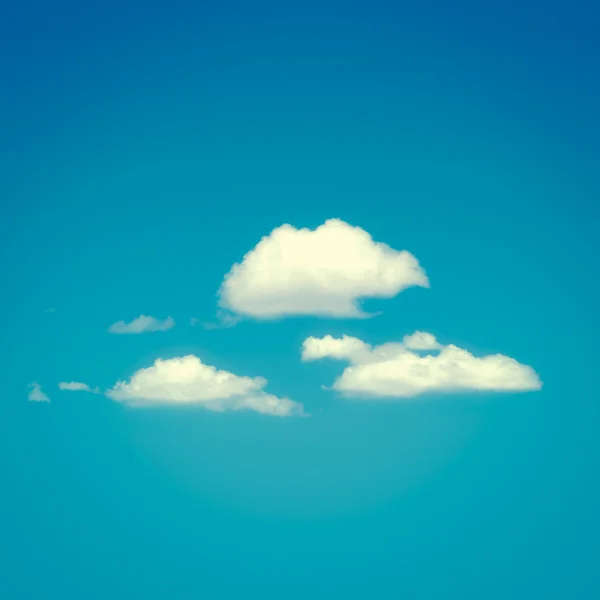 Fundo tom retrô com nuvens — Fotografia de Stock