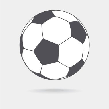 Futbol topu. Futbol mu? Vektör illüstrasyonu.