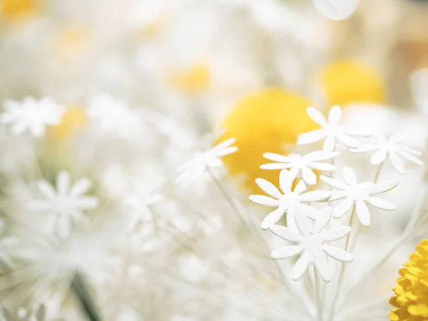 Flor Papel Blanco Primer Plano Pequeñas Flores Papel —  Fotos de Stock