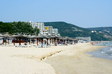 The beach resort of Albena in Bulgaria clipart