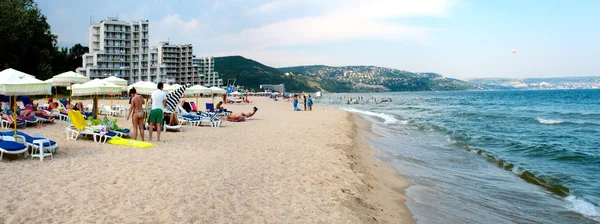 A strandon, a Fekete-tenger bulgáriai — Stock Fotó
