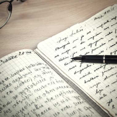 eski kalem ve mektup