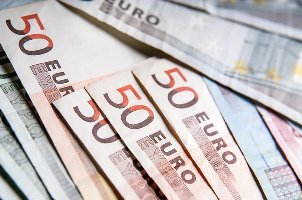 Fünfzig-Euro-Scheine — Stockfoto