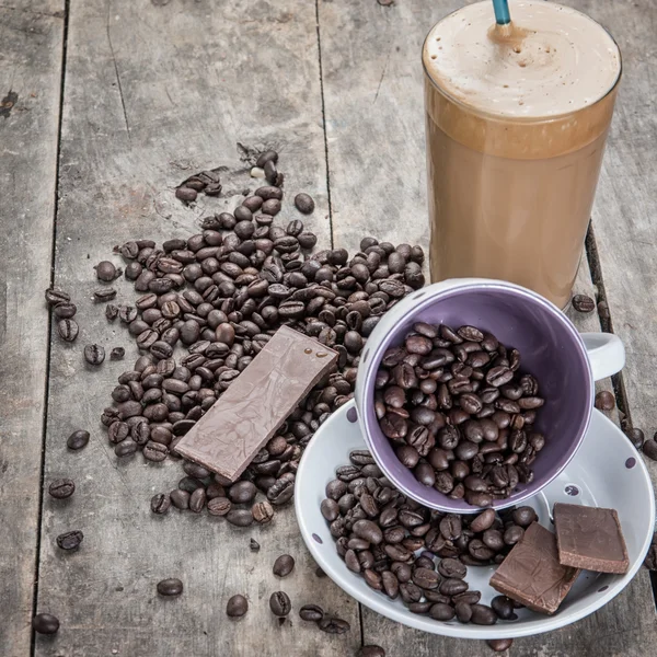 Kaffe och choklad — Stockfoto