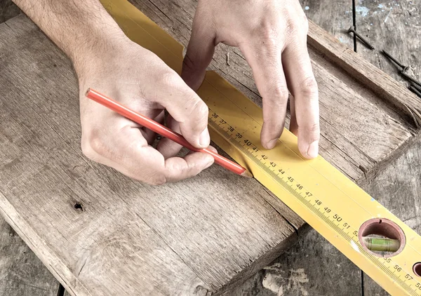 Carpenter working — Stock Photo, Image