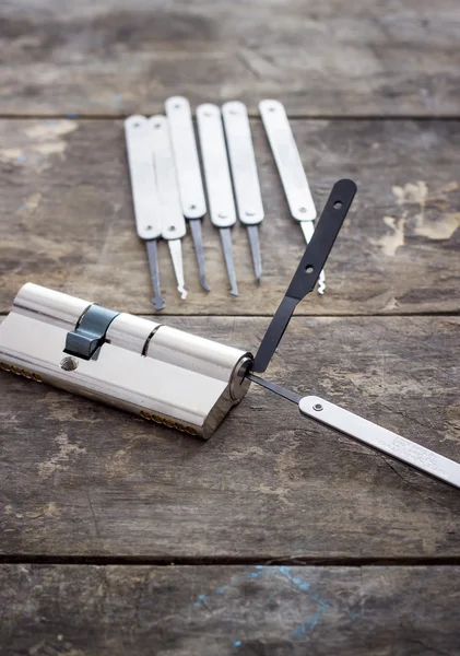 Tools for lockpicking — Stock Photo, Image