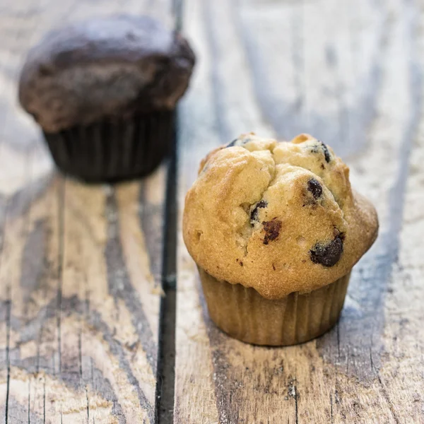 Chocolate chip muffins — Stock Photo, Image
