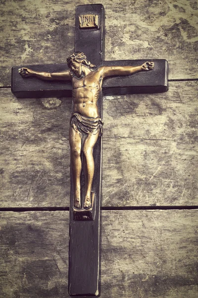 Wooden Crucifix — Stock Photo, Image